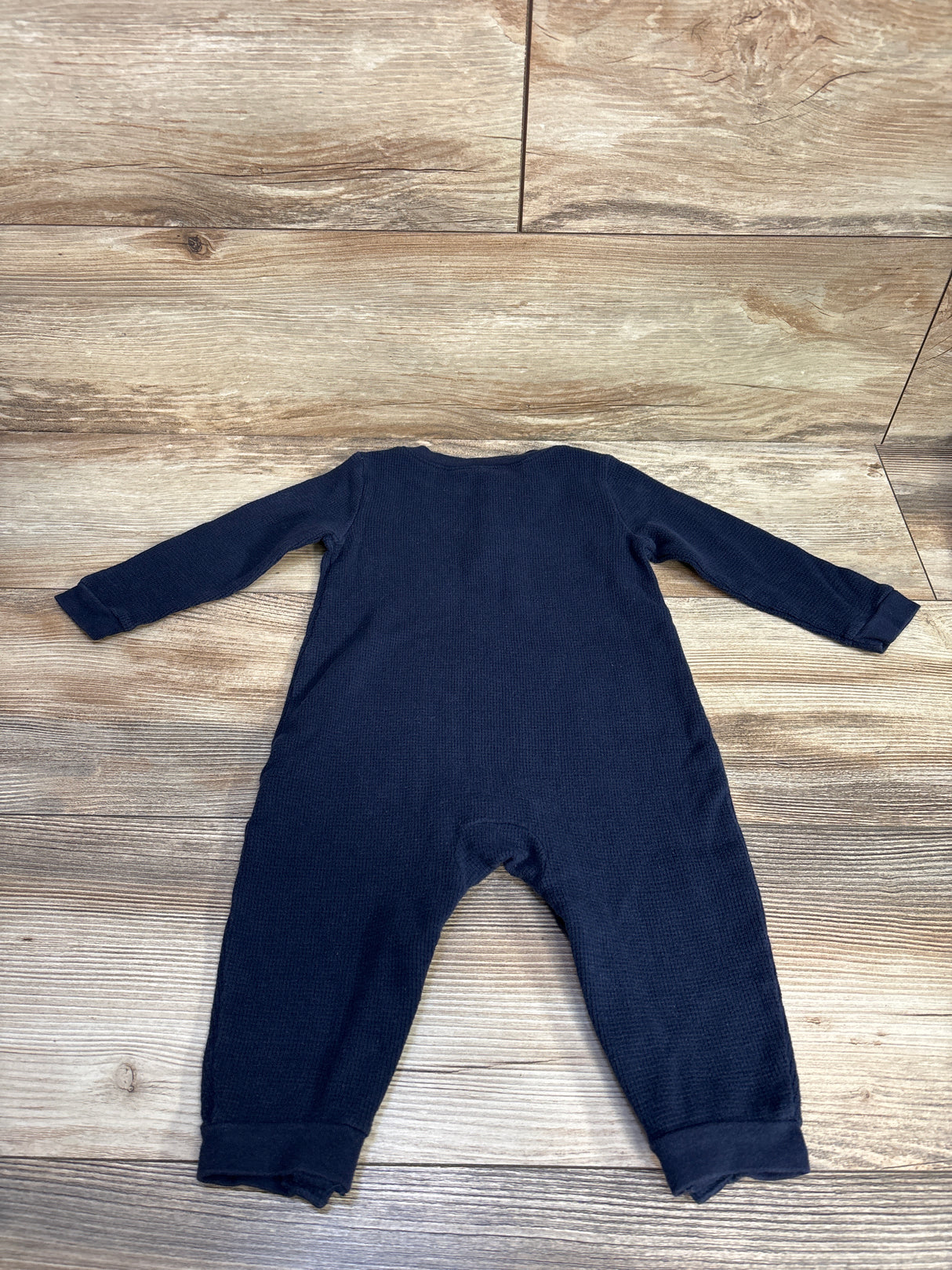 Old Navy Waffle Knit Coverall Navy sz 12-18m