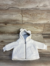 Tucker + Tate Cozy Hooded Faux Sherling Jacket Cream sz 3m