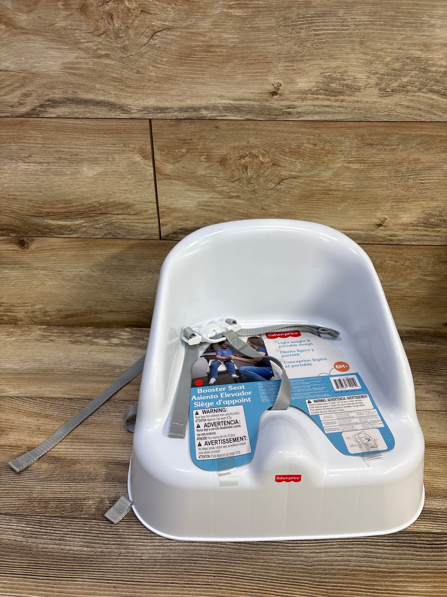 NEW Fisher Price Lightweight & Portable Booster Seat - White