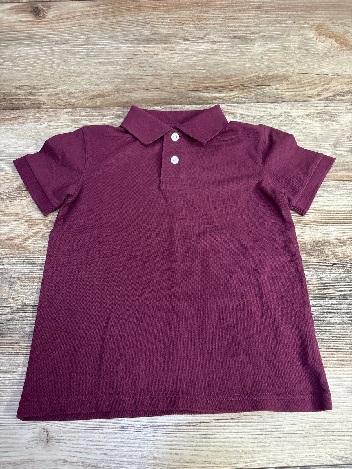 Cat & Jack School Uniform Polo Shirt Burgundy sz 4-5T