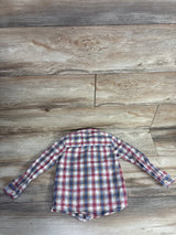 OshKosh Plaid Button Up Shirt Red sz Red sz 5T