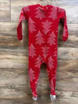 Carter's Christmas Tree Sleeper Red sz 2T