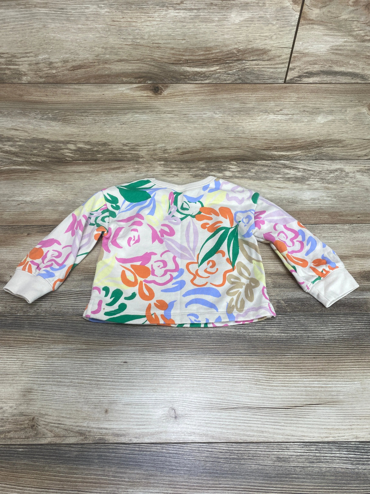 Baby Gap Floral Sweatshirt Beige sz 2T