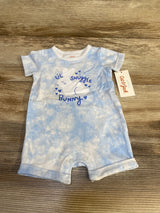 NEW Cat & Jack Lil Snuggle Bunny Romper Blue sz 0-3m