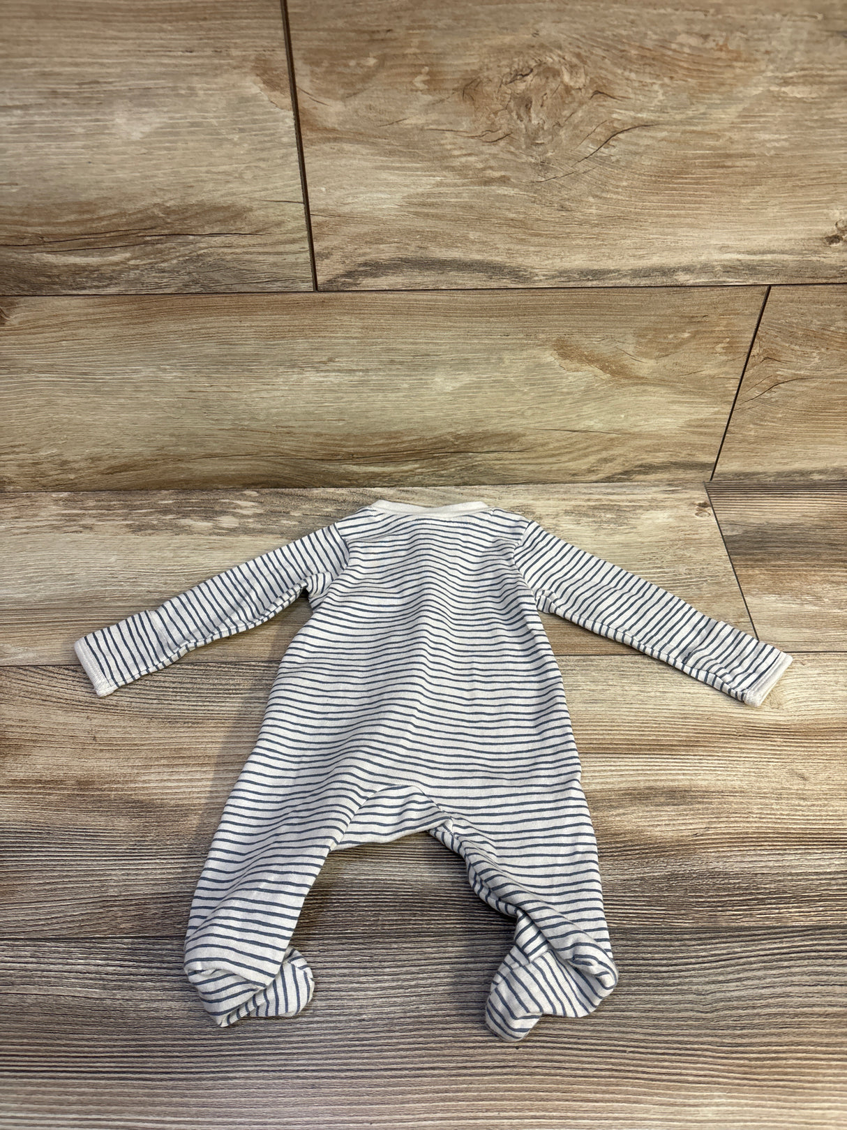 Little Planet Organic Striped Sleeper Cream sz Newborn