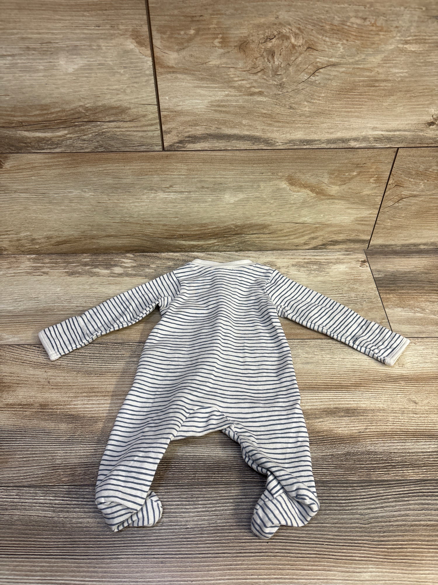 Little Planet Organic Striped Sleeper Cream sz Newborn