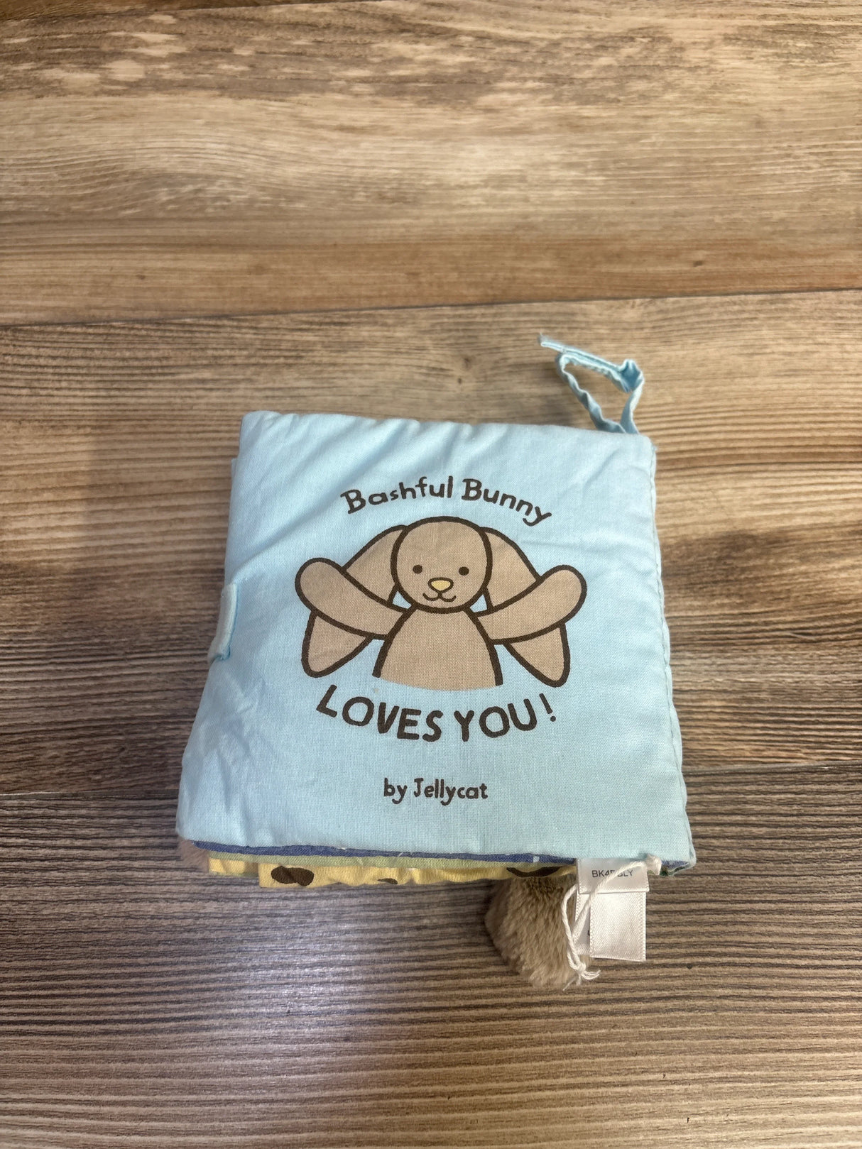 Jellycat Bashful Bunny Loves You Book, Blue