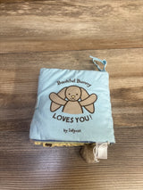 Jellycat Bashful Bunny Loves You Book, Blue