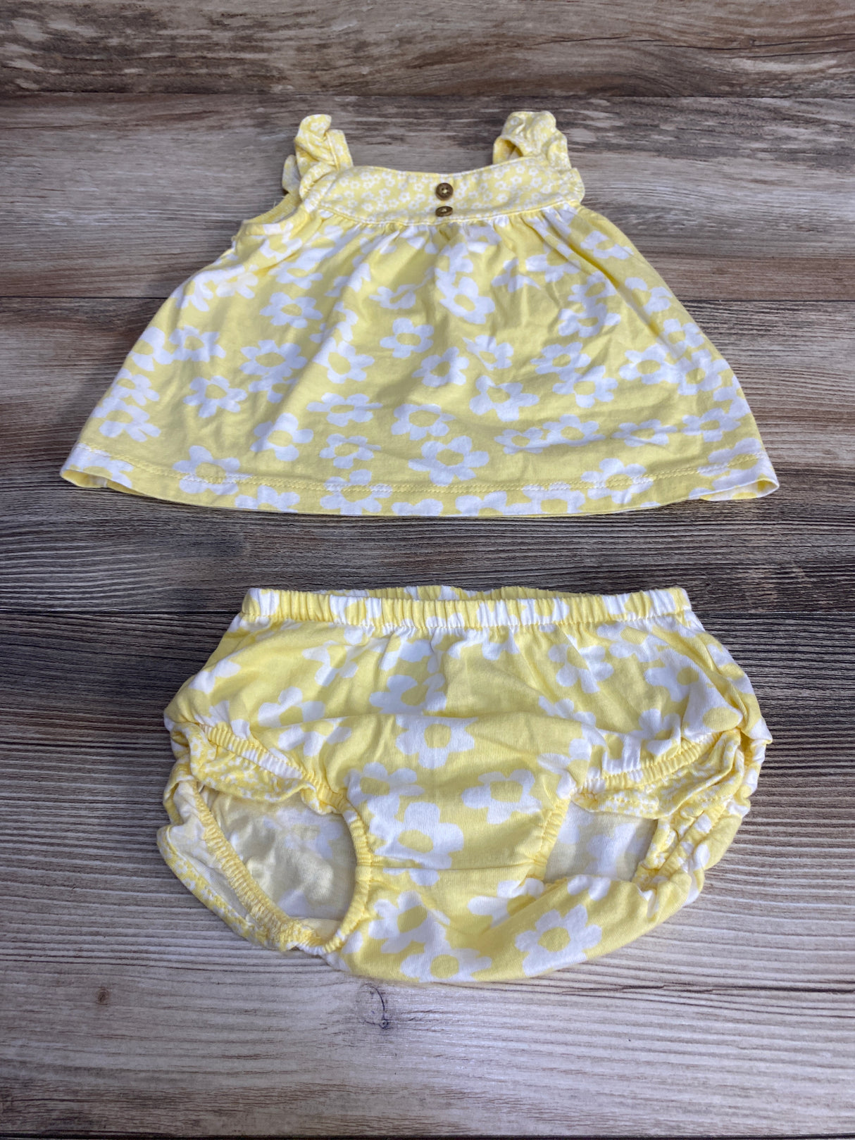 Carter's 2pc Floral Dress & Bloomers Yellow sz 6m