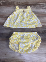 Carter's 2pc Floral Dress & Bloomers Yellow sz 6m