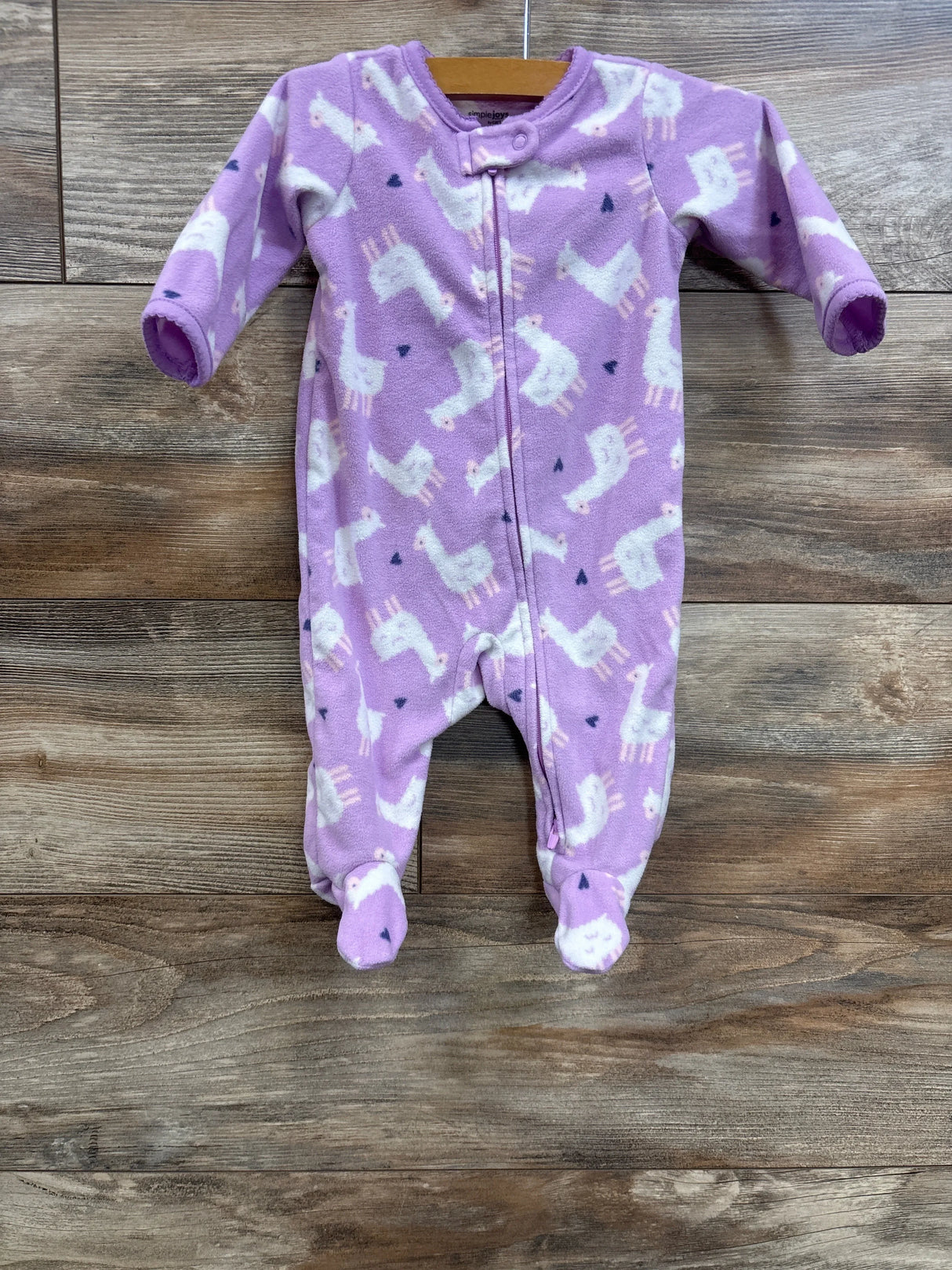 Simple Joys Blanket Sleeper Purple sz 0-3m