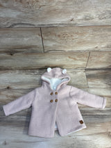 TEX Baby Sherpa Lined Hooded Sweater Pink sz 6-9m