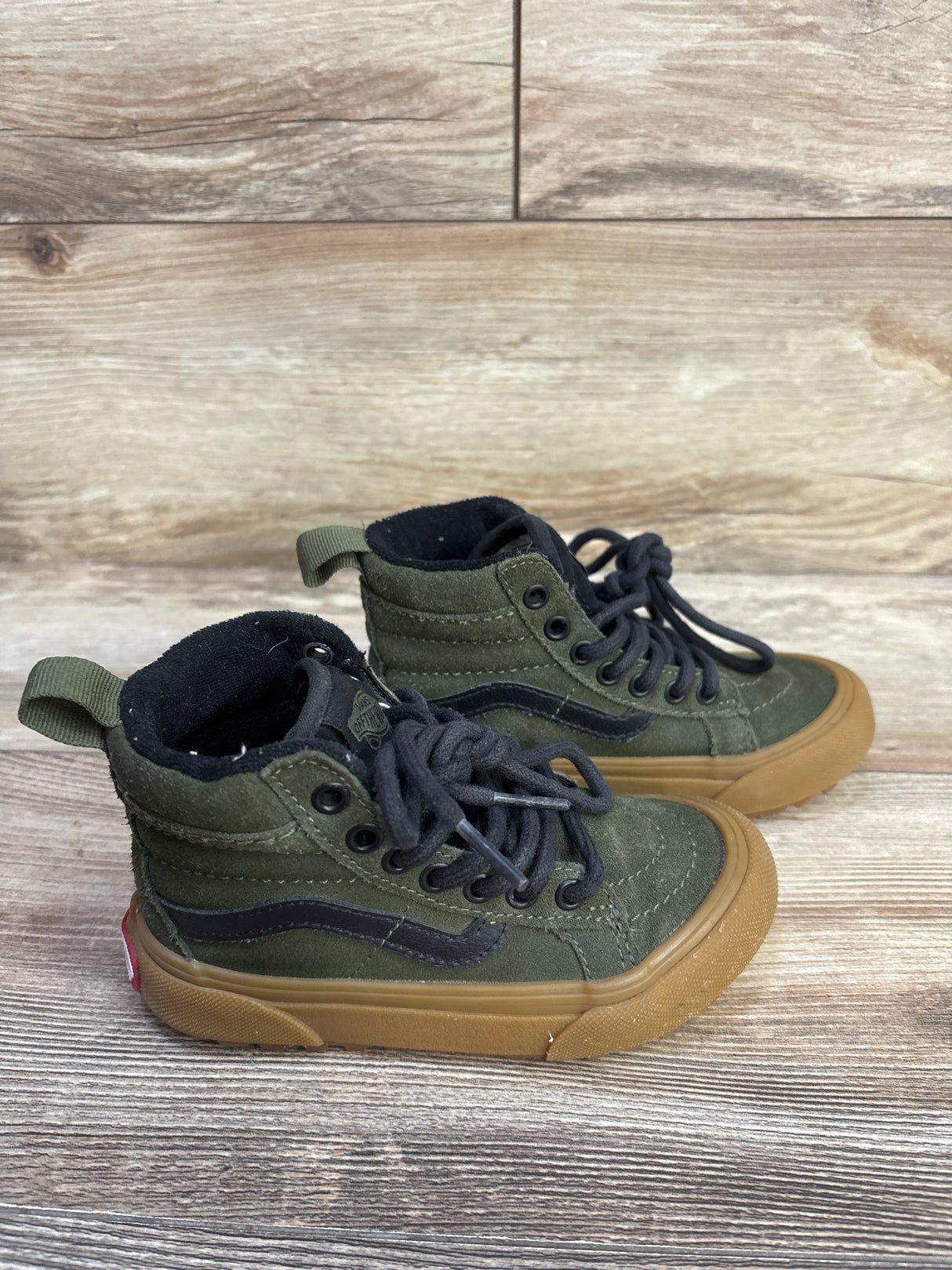 Vans Sk8-Hi Zip MTE Sneakers Olive Green sz 10.5c