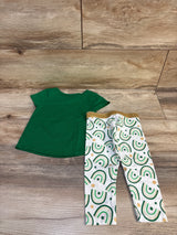 Way To Celebrate St Patrick's Day 2pc Shirt & Bottoms Set Green sz 12m