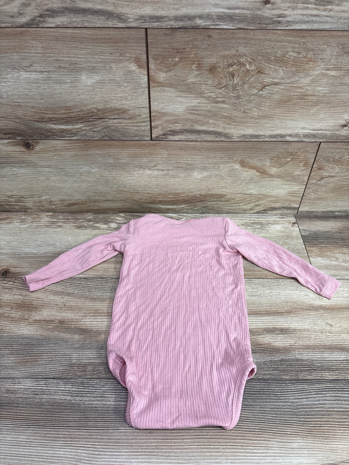 Kate Quinn Ribbed Modal Long Sleeve Bodysuit Pink sz 6-12m