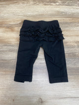 Cat & Jack Ruffle Leggings Black sz 0-3m