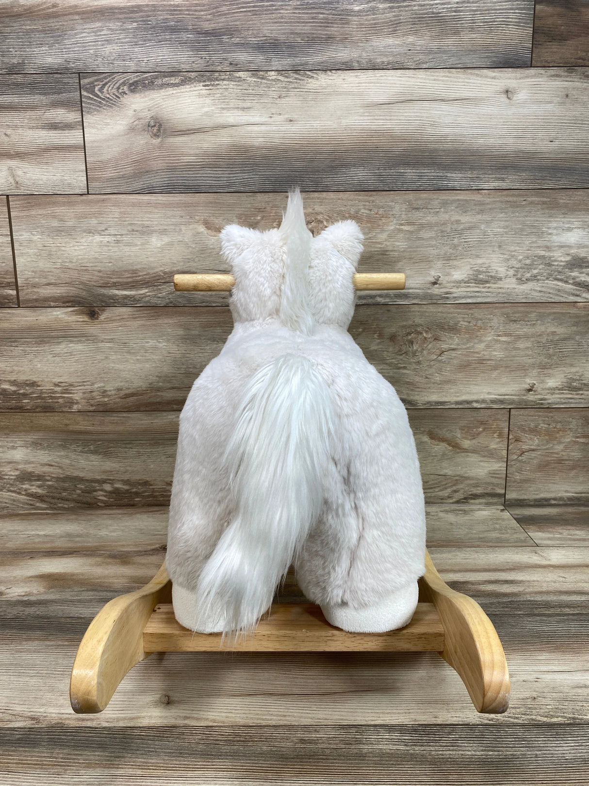 Pottery Barn Kids White Unicorn Plush Rocker