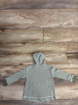 Epic Threads Ribbed Striped Hooded Shirt Green sz 3T