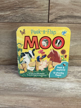 Moo: Peek-a-Flap Board Book