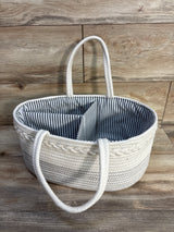 Stroller Society Cotton Rope Diaper Caddy Basket