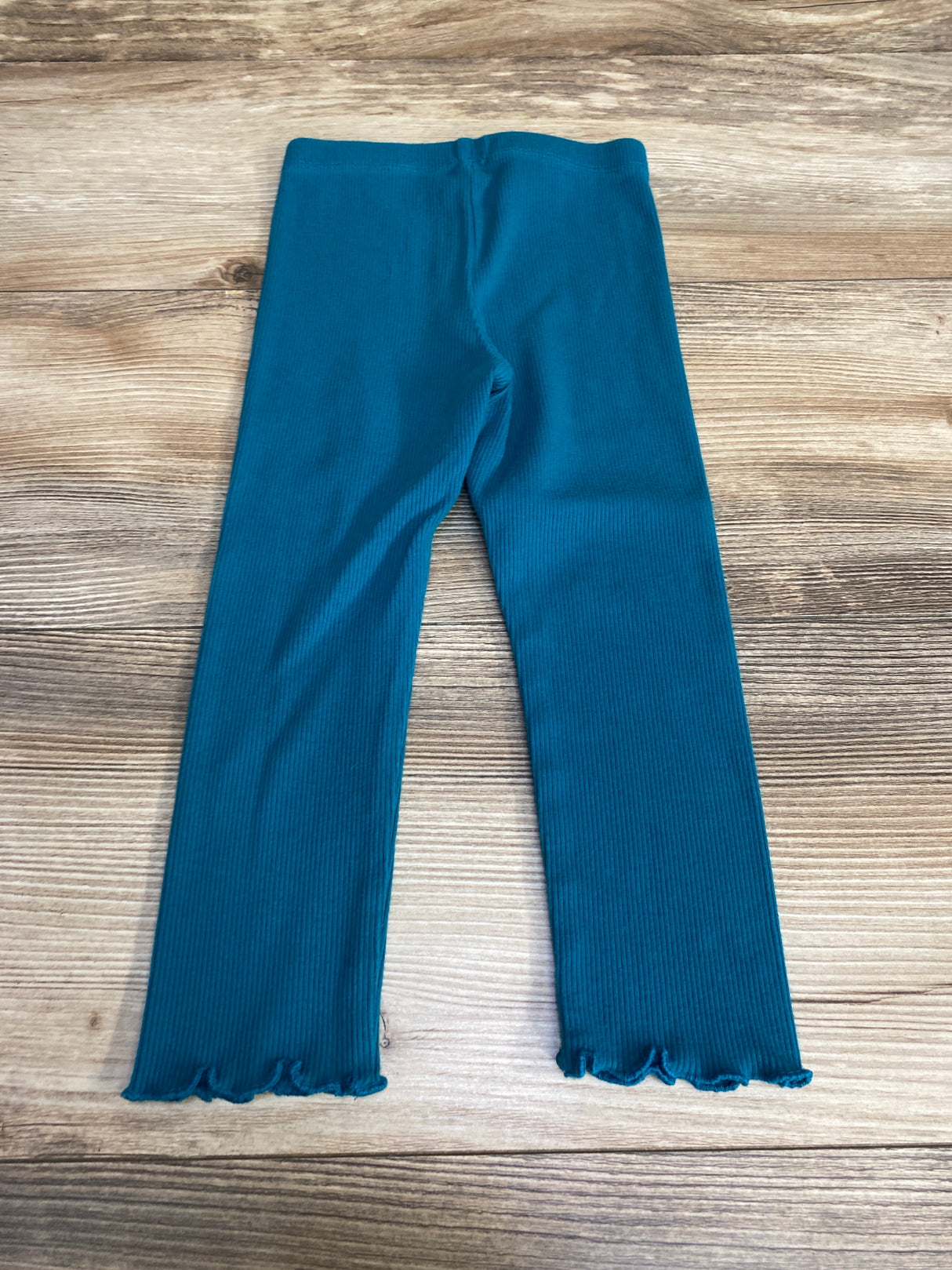 Okie Dokie Ribbed Leggings Teal sz 2T