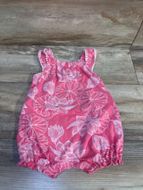Carter's Floral Shortie Romper Pink sz 9m