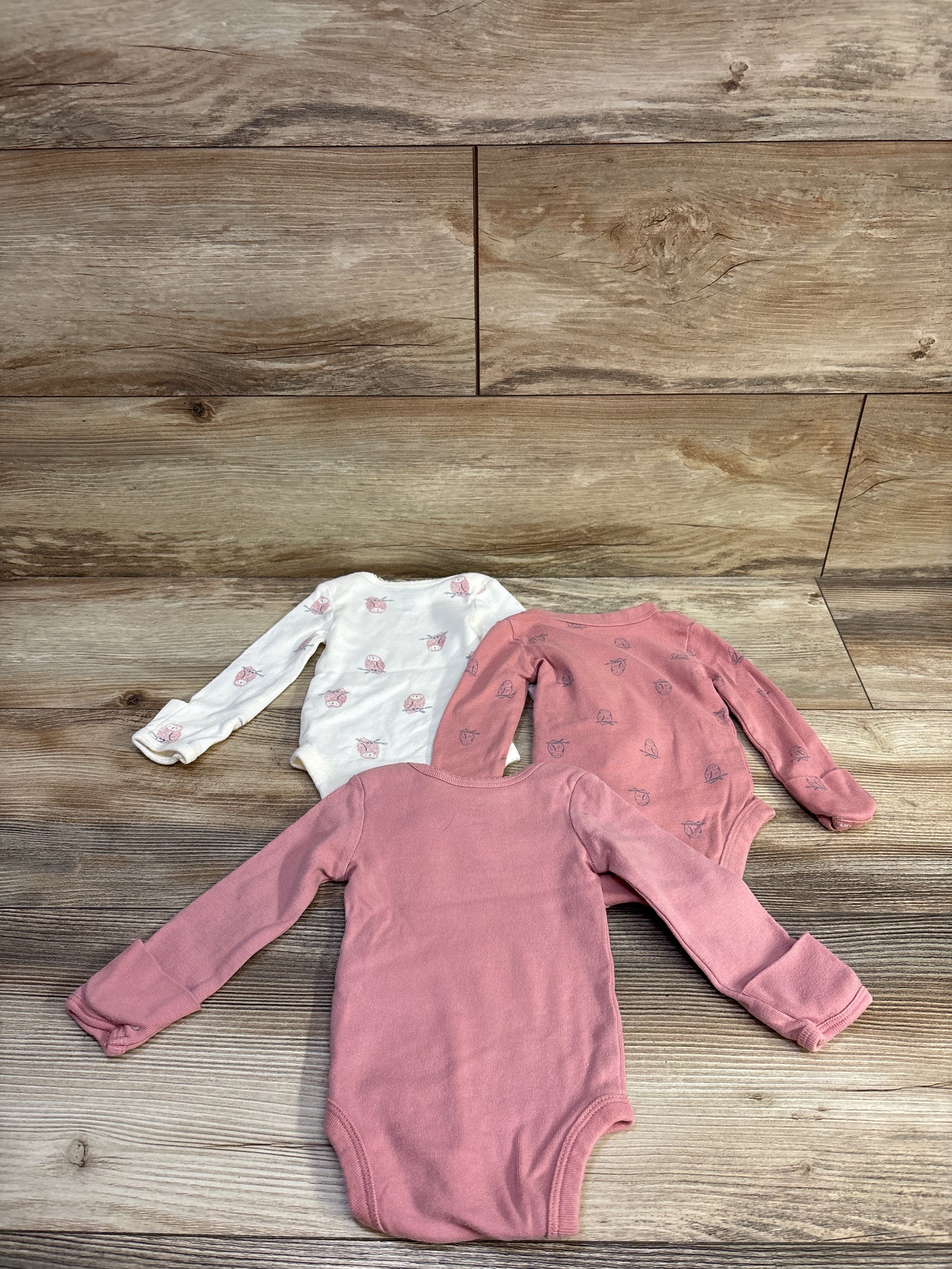 Just One You 3pk Bodysuits Pink sz Newborn