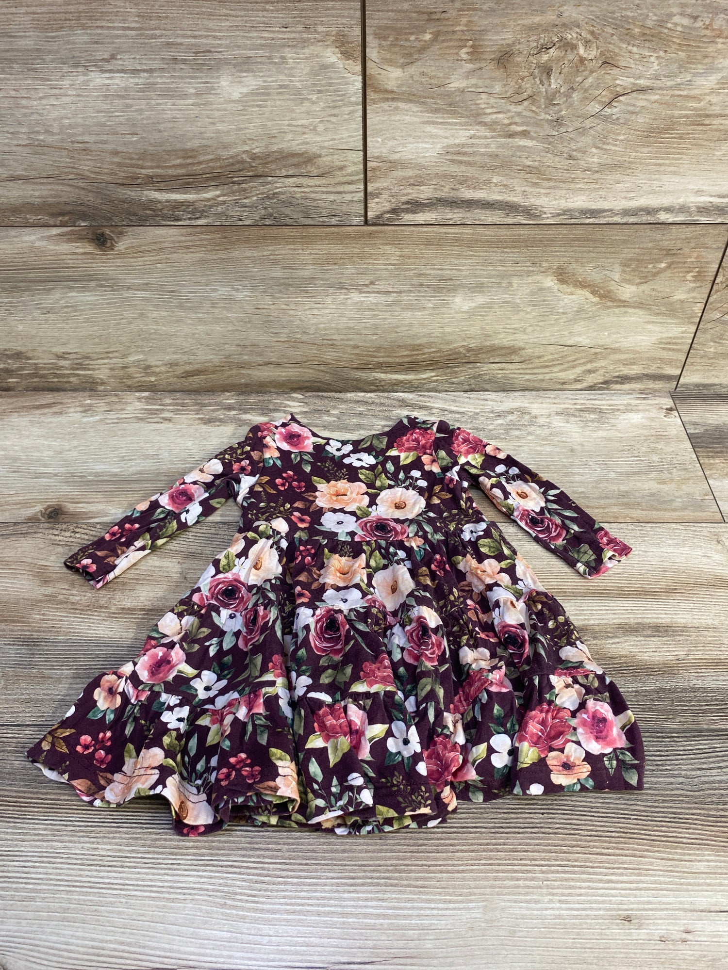 Gigi & Max Bamboo Maya Swing Dress Burgundy sz 12m