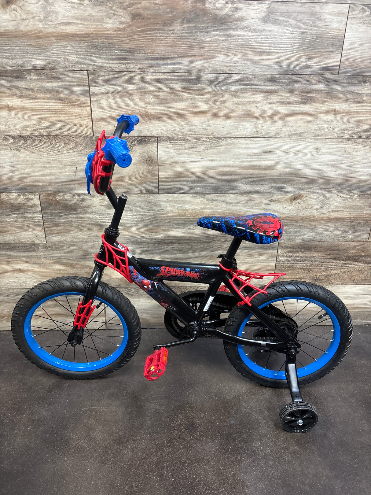 Huffy Marvel Spider-Man 16'' Kids Bike with Training Wheels