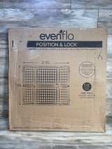 NEW Evenflo Position & Lock Tall & Wide Doorway Gate in Farmhouse Collection