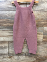Shein Knit Overalls Pink sz 9-12m