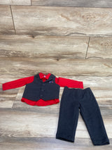 Wonder Nation 3pc Vest Set Red sz 12m