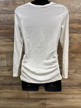 Old Navy Fitted Long Sleeve Shirt White sz Medium