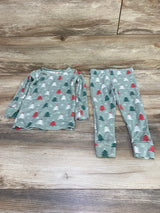 SIIX 2pc Christmas Trees Pajama Set Green sz 3T - Me n Mommy To Be