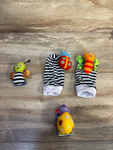 Bigib 4pc Wrist Rattle & Foot Finger Set
