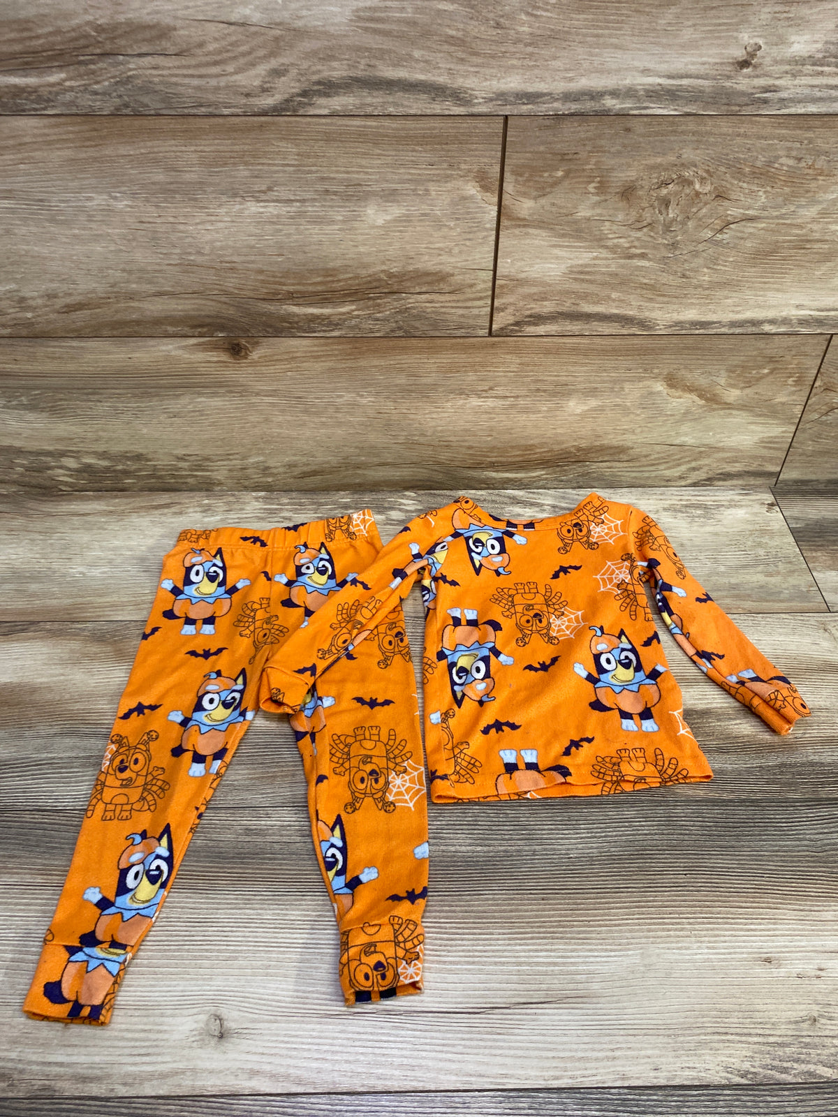 Bluey 2pc Halloween Pajama Set Orange sz 2T