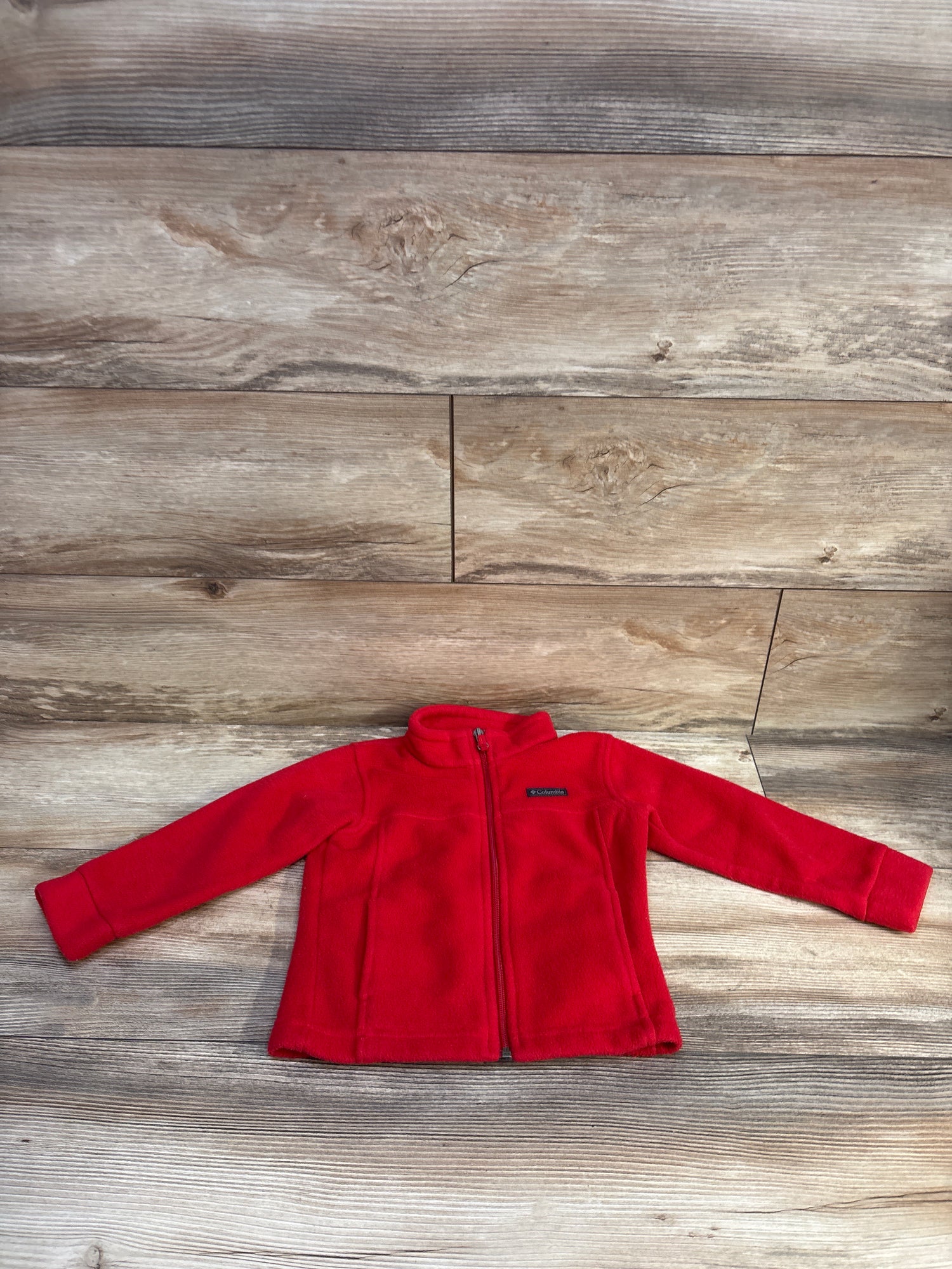 Columbia Fleece Full Zip Jacket Red sz 3T