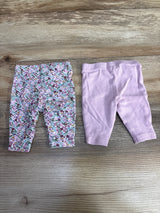 Just One you Floral Pull On Pants Lilac sz Newborn