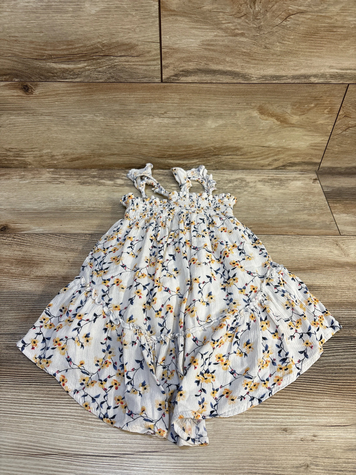 Robby Rabbit Garden Estate Floral Sundress White sz 3T