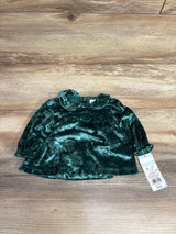NEW Cat & Jack 2pc Velvet Dress & Bloomers Set Emerald sz Newborn
