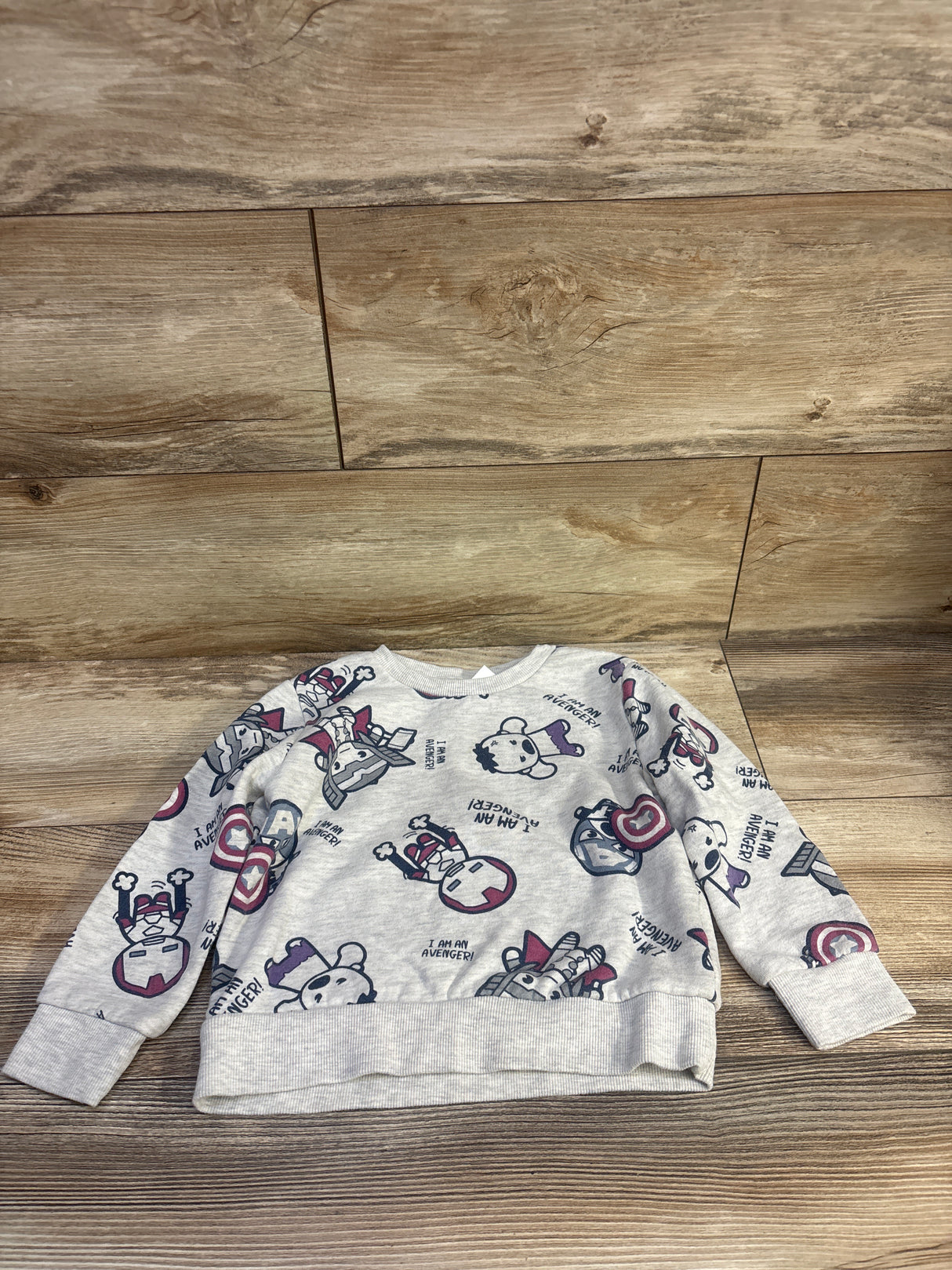 Marvel Avengers Pullover Sweatshirt Grey sz 4T