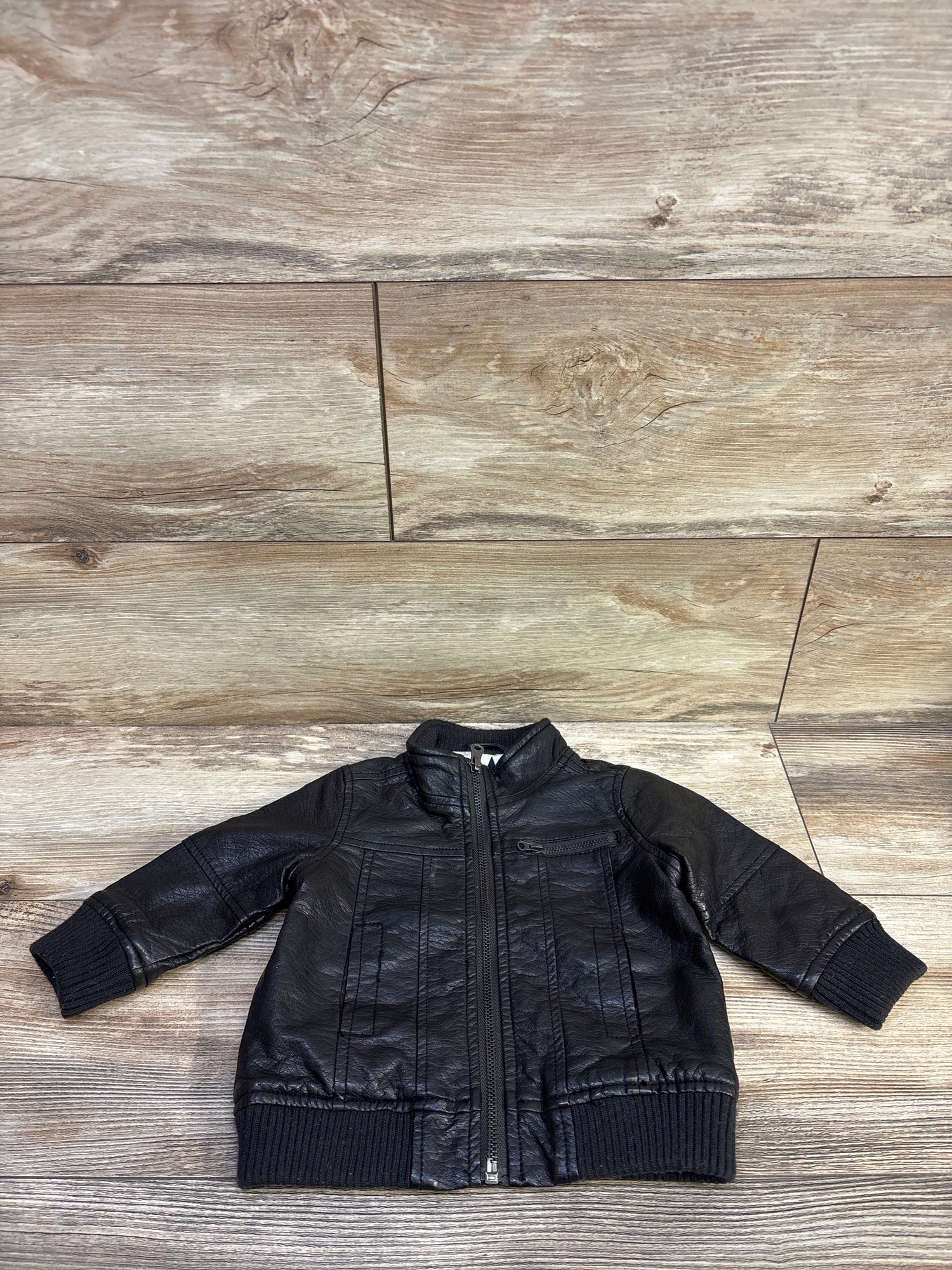 Koala Baby Faux Leather Jacket Black sz 6m