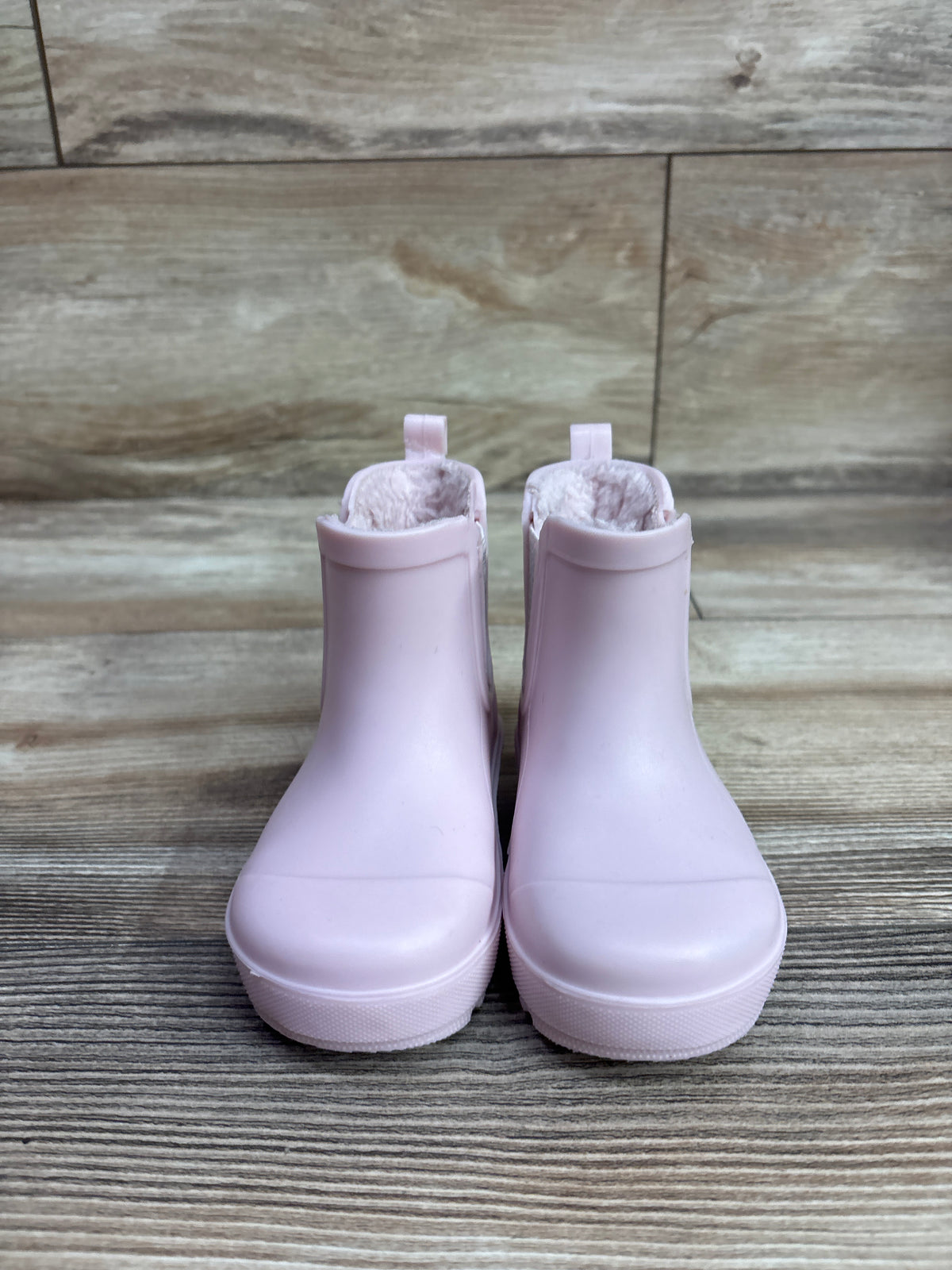 Bearpaw Chelsea Rainboot With Faux Fur Pink sz 4c