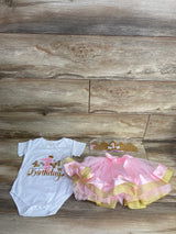 NEW Idopop My 1st Birthday 3pc Set White sz 1T