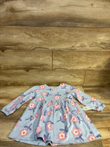 NEW Cat & Jack Floral Sweatshirt Dress Blue sz 5T