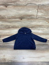 Old Navy Ribbed Velour Hoodie Navy sz 12-18m