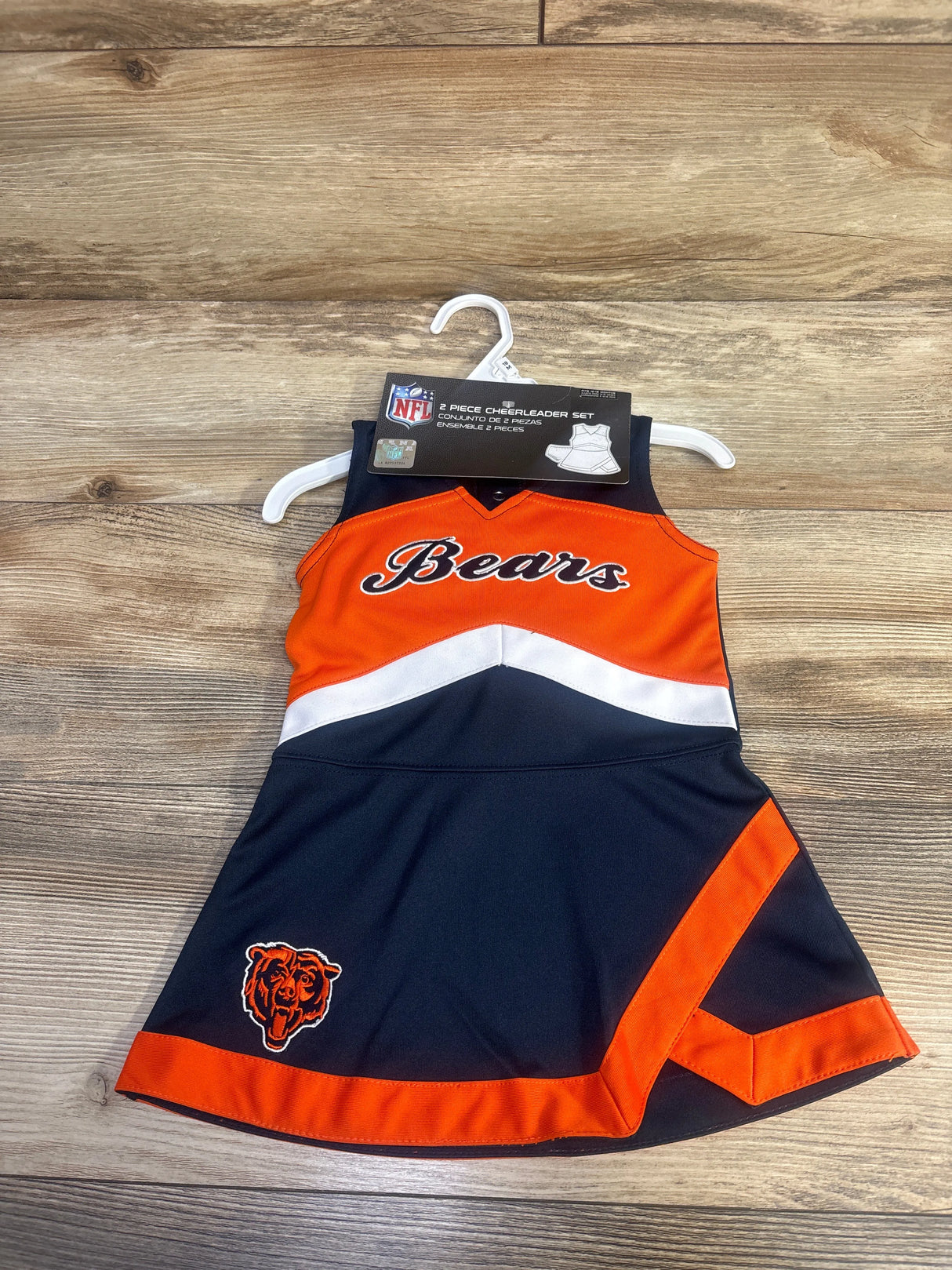 NEW NFL Chicago Bears 2pc Cheer Captain Jumper Dress sz 18m
