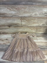 NEW Cat & Jack 1pc Gold Metallic Tulle Overlay Dress sz 5T