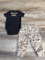 Carter's 2pc Dinosaur Bodysuit & Pants Grey sz 9m