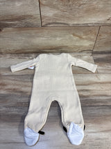 NEW Baby Starters Waffle Knit Cow Coverall Beige sz 3m
